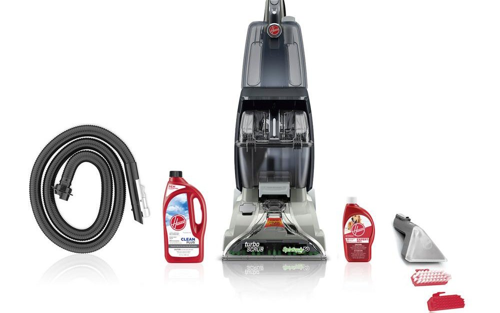 Today only: Hoover Turbo Scrub upright carpet cleaner expert pet bundle for $108