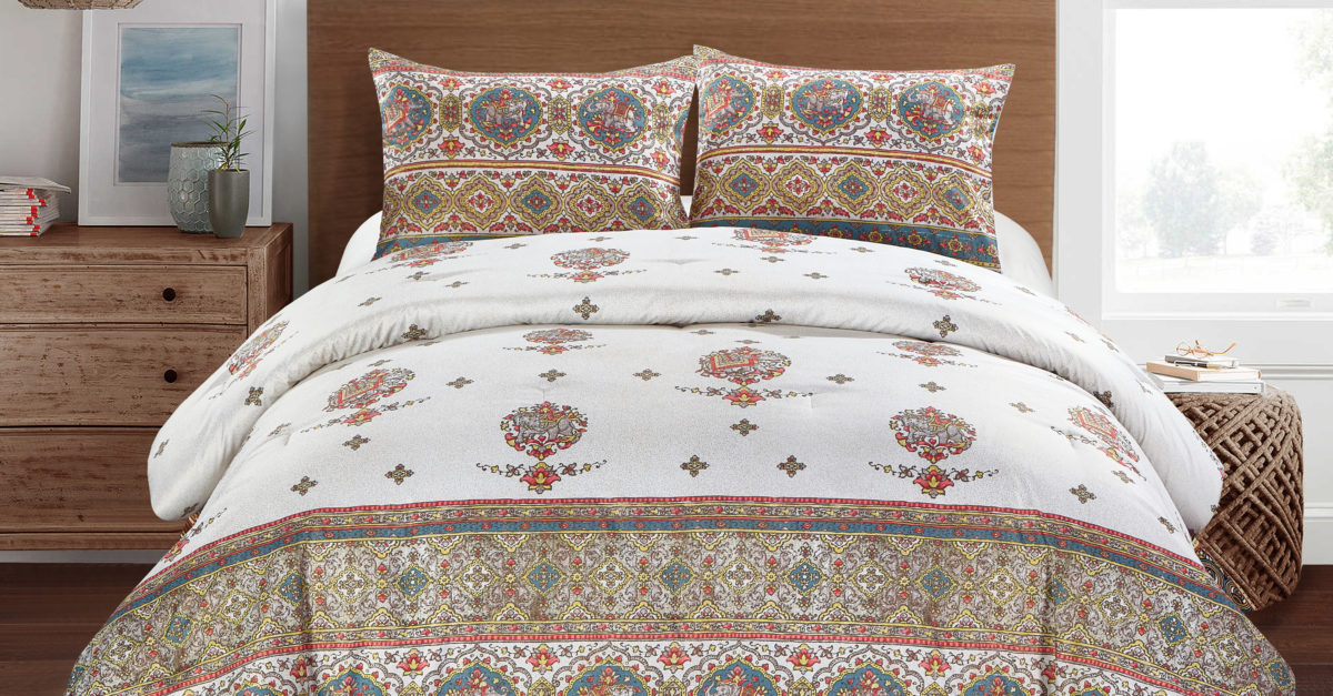Better Homes & Gardens Linked Medallion 3-piece comforter set for $15