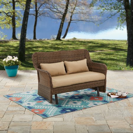 Price drop! Better Homes and Gardens Camrose farmhouse outdoor wicker glider bench for $120
