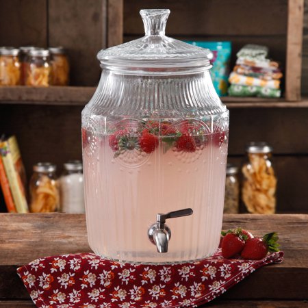 The Pioneer Woman Adeline 2.1-gallon glass drink dispenser for $14