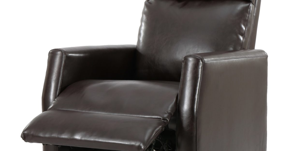 Denise Austin Home Dagenham brown leather recliner for $111, free shipping
