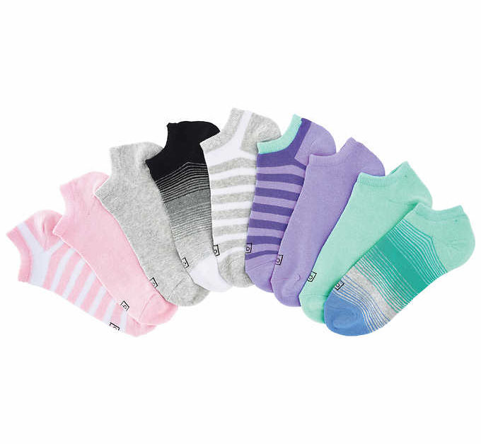 9-pair K. Bell ladies’ no-show socks for $8