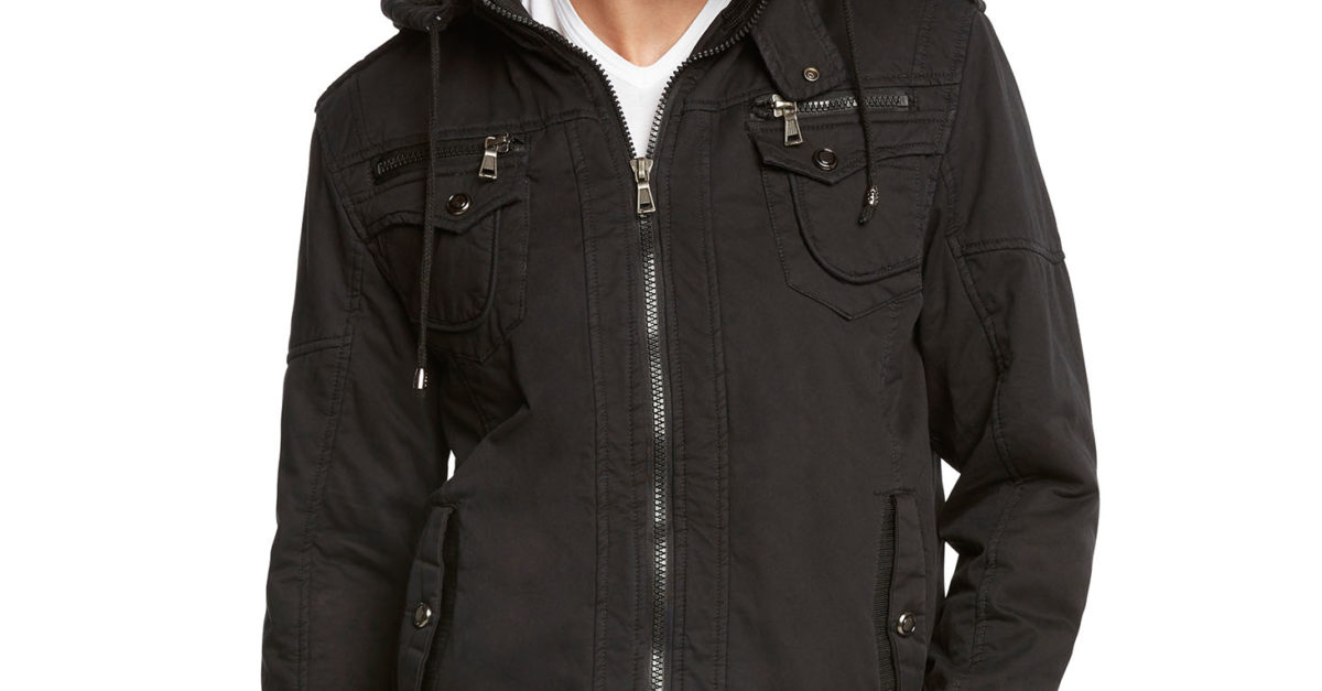 Maximos men’s hooded bomber jacket for $25, free shipping