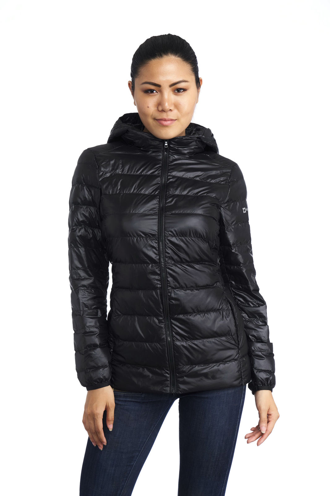Alpine Swiss women's hooded puffer jacket for $30, free shipping ...