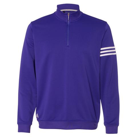 Adidas men’s Climalite 3-stripe french terry 1/4 zip pullover for $20
