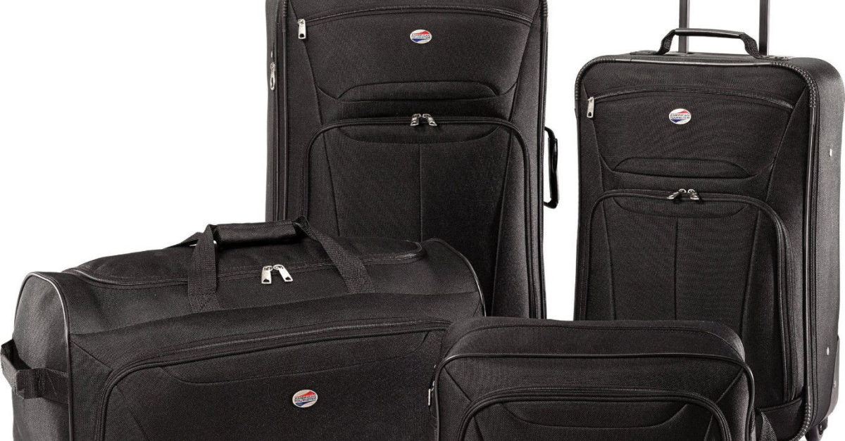 4-piece American Tourister Fieldbrook XLT luggage set for $64