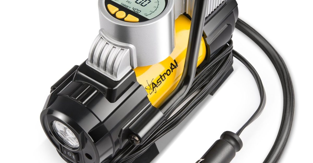 AstroAl 150 PSI portable air compressor and digital tire inflator for $30