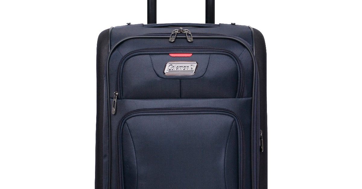 Coleman 20-in Emporia molded soft-side upright rolling suitcase for $20
