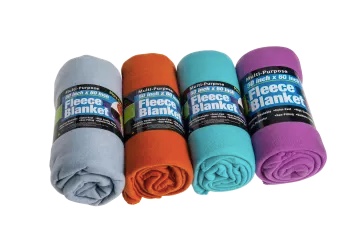 Today only: 4-pack 50″x60″ fleece blankets for $19 shipped