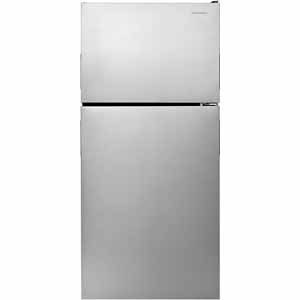 Today only: Amana 18 cu ft 30″ stainless steel refrigerator for $500