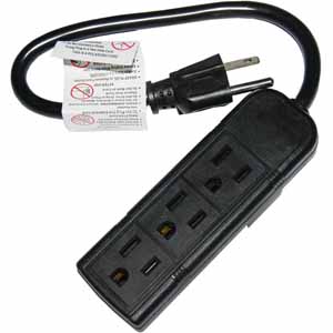 Today only: 3-outlet power strip for 88 cents, free store pickup