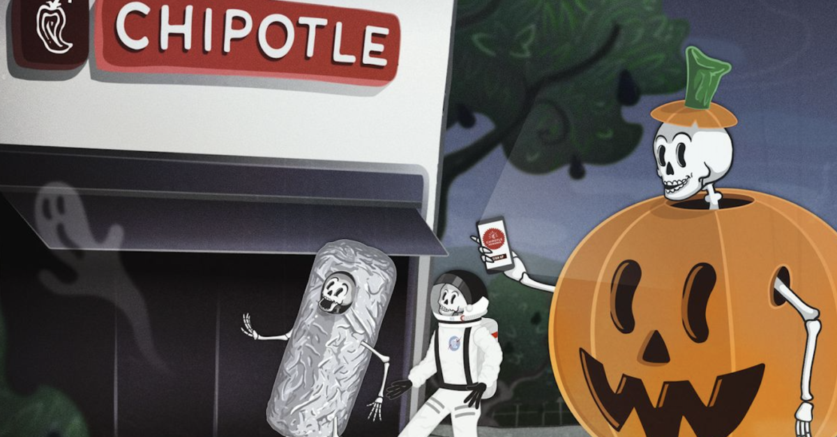 Chipotle: Get a $6 entrée when you dress up for Halloween