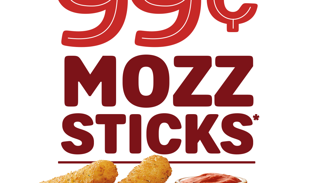 Enjoy 99-cent mozzarella sticks at Sonic today!