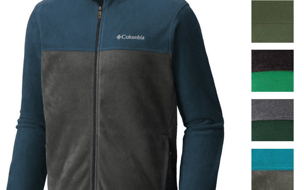 Columbia men’s colorblock full zipper fleece jacket for $30, free shipping