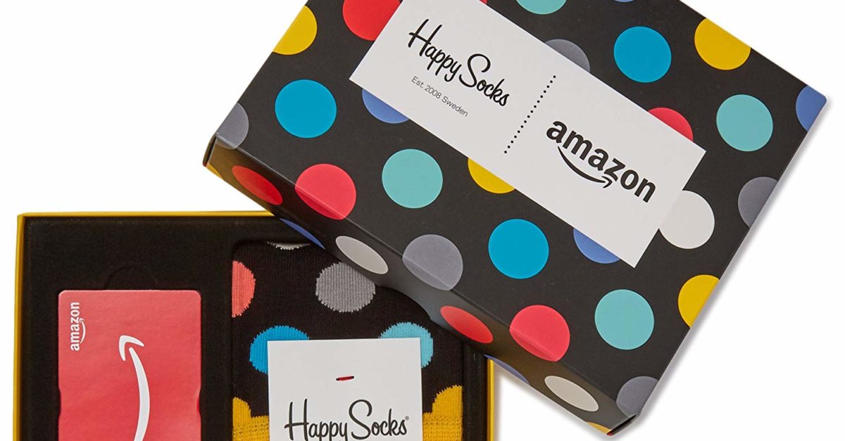 Get FREE Happy Socks with an Amazon gift card purchase