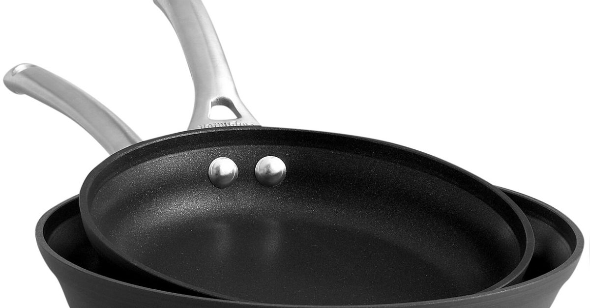 Today only: Calphalon contemporary nonstick pan set for $30, free store pickup