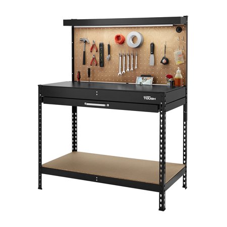 Price drop! Hyper Tough 46-inch workbench with LED light for $49 - Clark  Deals