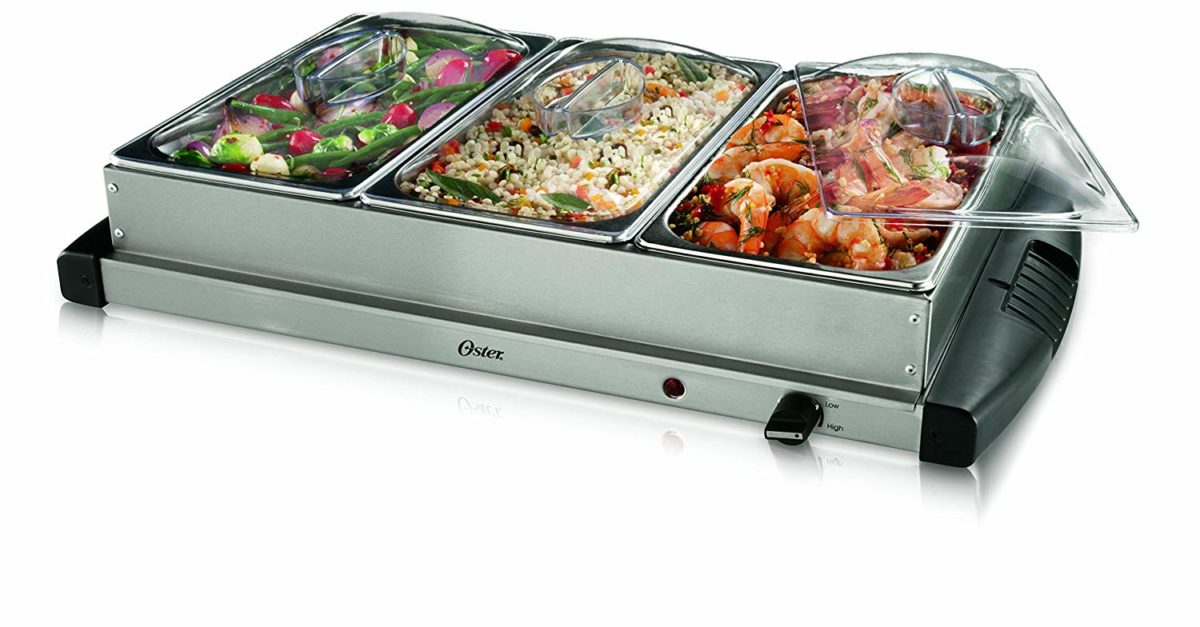 Prime members: Oster triple tray stainless steel buffet server for $25