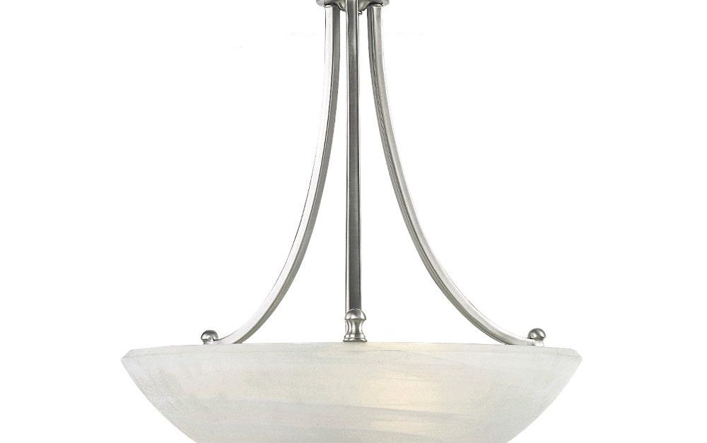 Today only: Fairlawn brushed steel pendant light for $30