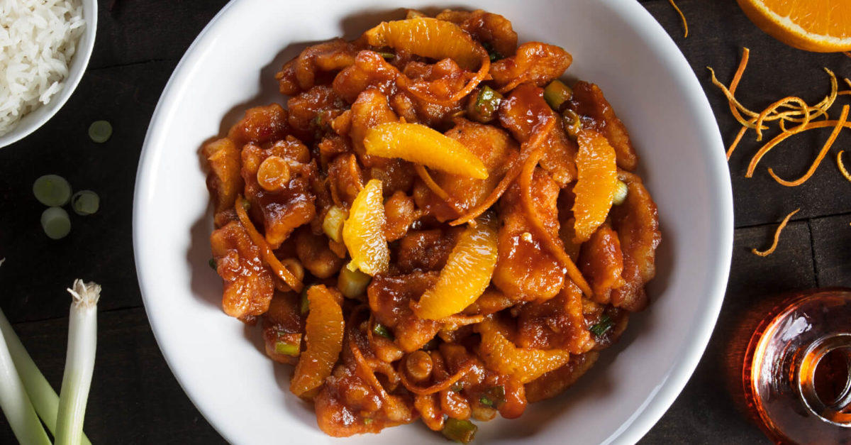 P.F. Chang’s: Enjoy FREE Orange Peel Chicken with purchase!