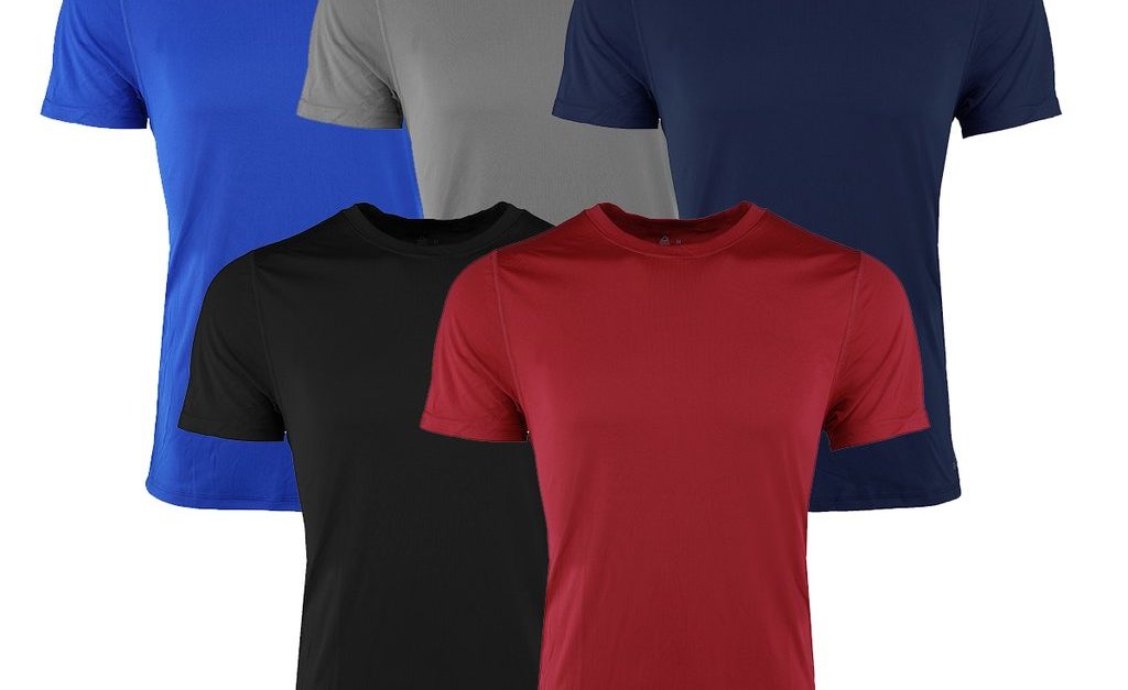 5-pack Reebok men’s performance crew t-shirts for $30, free shipping