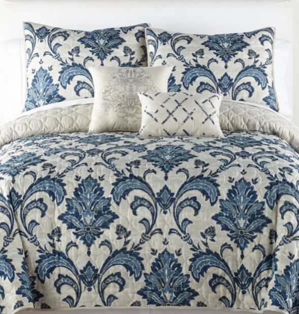 Home Expressions 5-piece king or queen quilt set for $38 with code