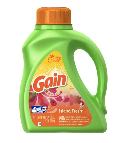 50-oz Gain laundry detergent for $3