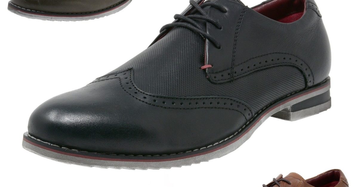Price Drop! Alpine Swiss men’s genuine leather cap toe Oxford dress shoes for $18