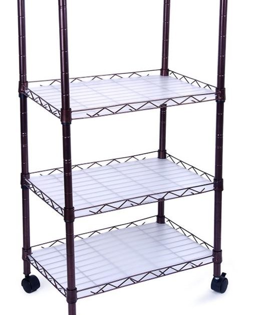 4-tier adjustable wire shelving rack for $21