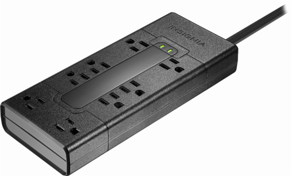 8-outlet surge protector with 2 4K Ultra HDMI cables for $20