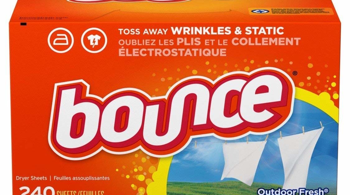 Bounce 240-count fabric softener and dryer sheets under $4
