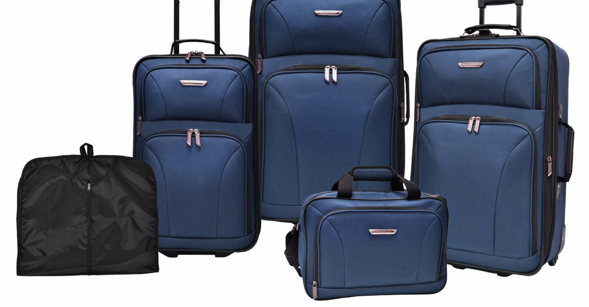 Today only: 5-piece Traveler’s Choice Versatile luggage set for $78