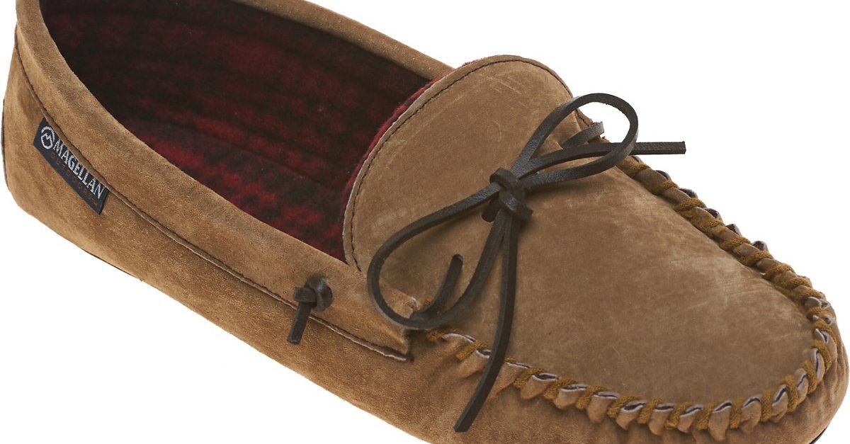Magellan Outdoors men’s basic moc slippers for $4