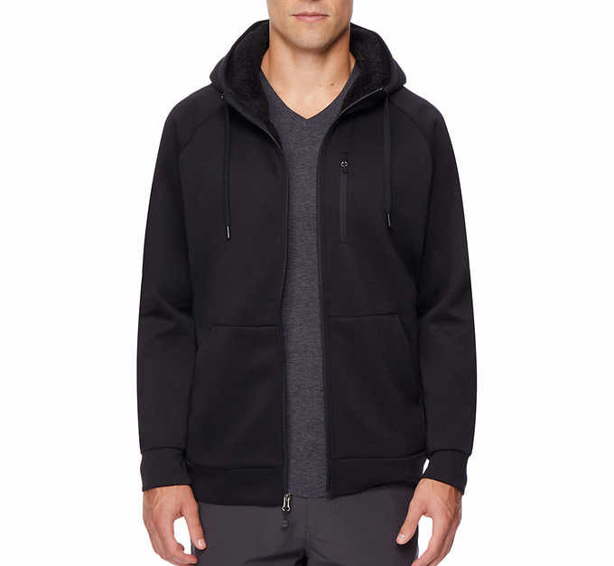 32 Degrees men’s sherpa-lined full zip hoodie for $13, free shipping