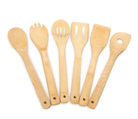 6-piece bamboo kitchen utensils for $4