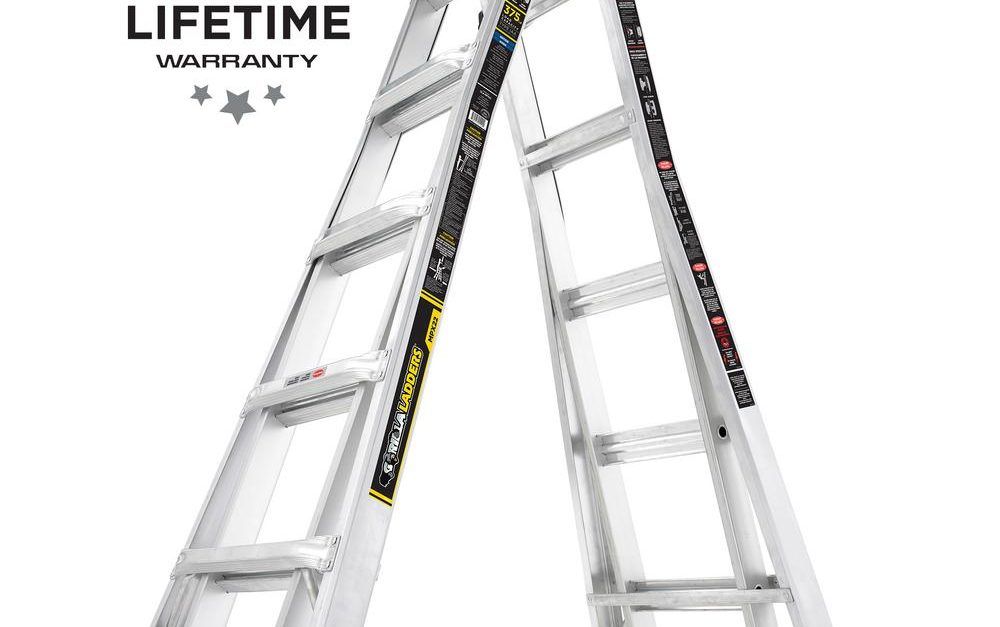 Gorilla Ladders 22-ft. MPX aluminum ladder with 375 lb. load capacity for $99