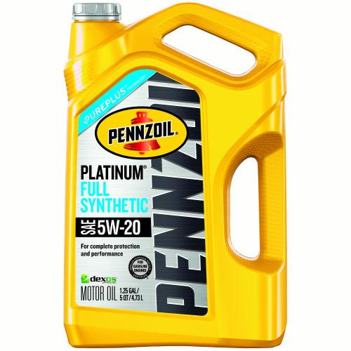 5 quart Pennzoil Platinum Full Synthetic Motor Oil For 10 After Rebate 