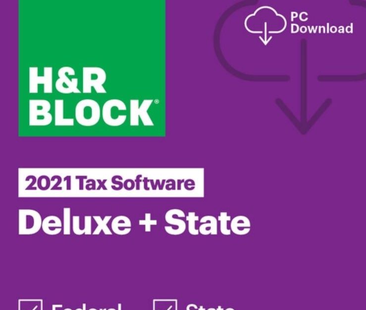 Today only: H&R Block Tax Software Deluxe + State 2021 (Windows) for $16