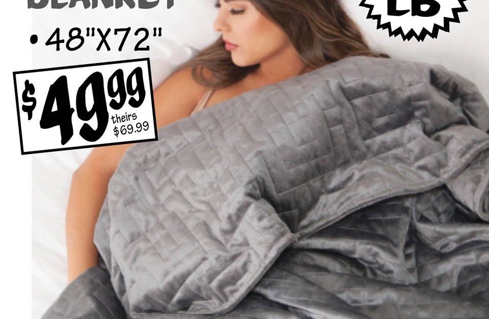 Weighted blanket for $50 in stores