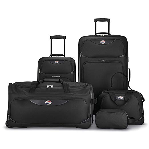 American Tourister 5-piece softside luggage set for $50
