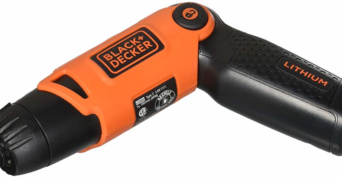 Black & Decker rechargeable screwdriver for $13