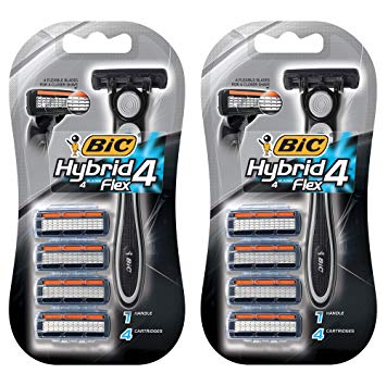 BIC Flex 4 Hybrid razor with 8 cartridges for $5
