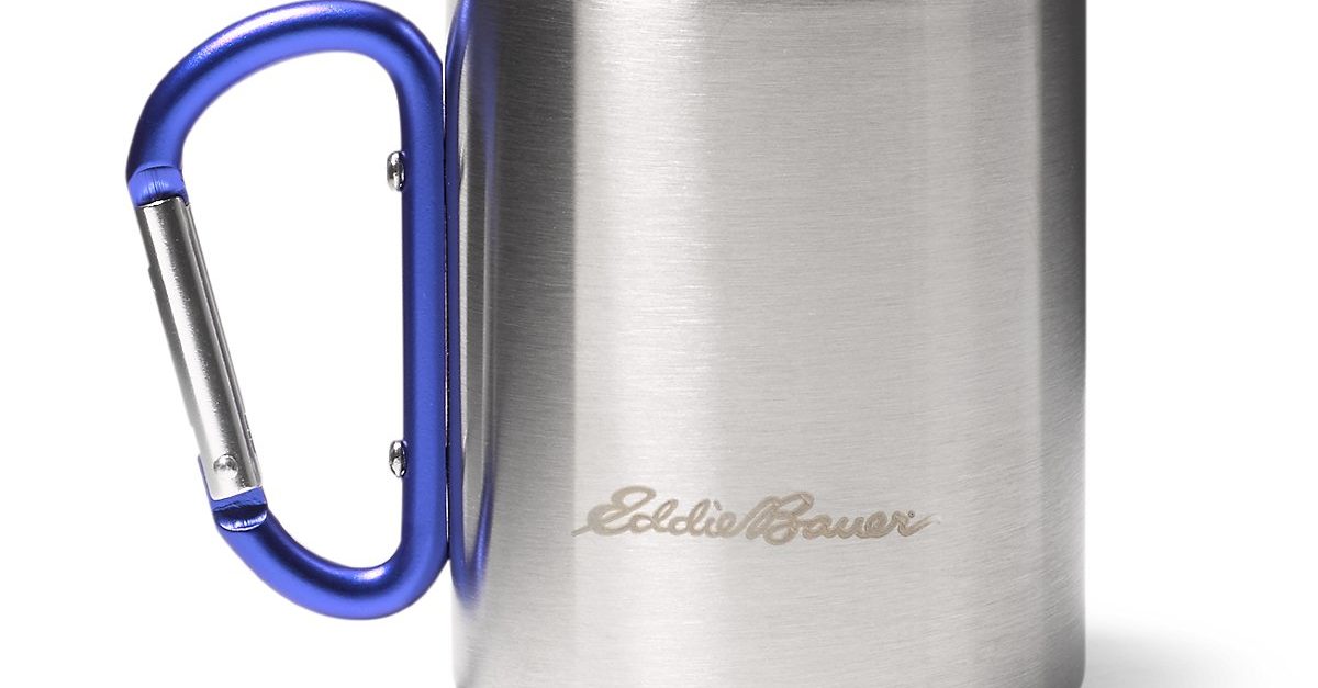 Eddie Bauer double wall cup with carabiner for $5, free shipping