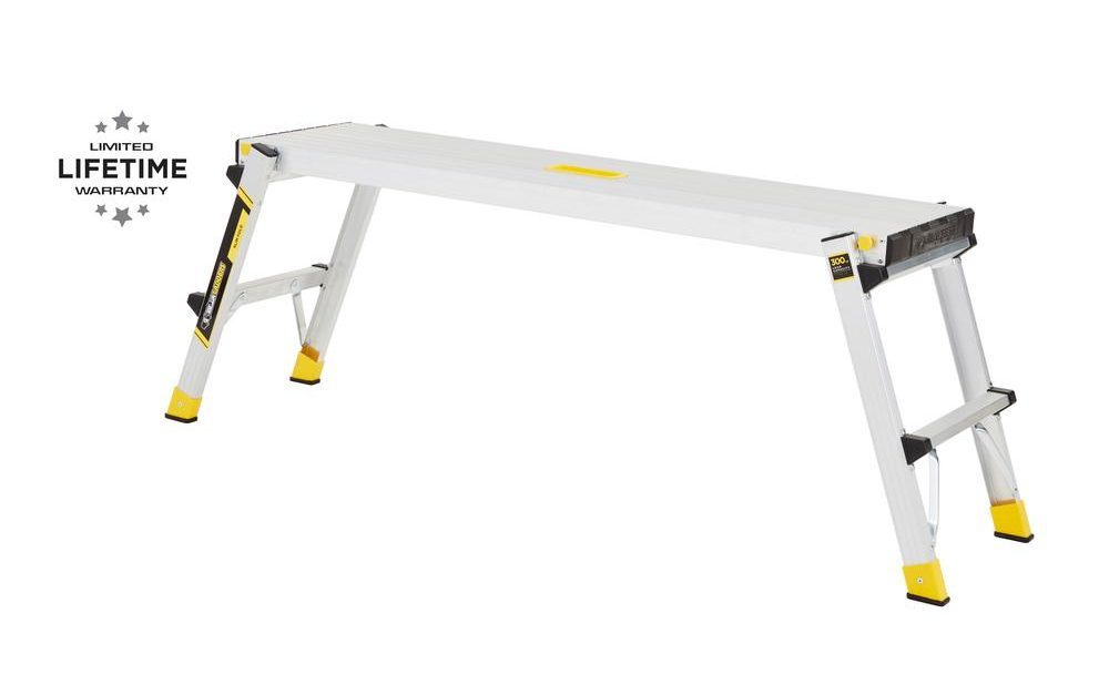 Gorilla Ladders aluminum slim-fold work platform for $35