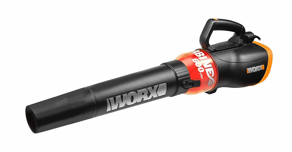Worx turbine 12-amp corded leaf blower for $30, free shipping