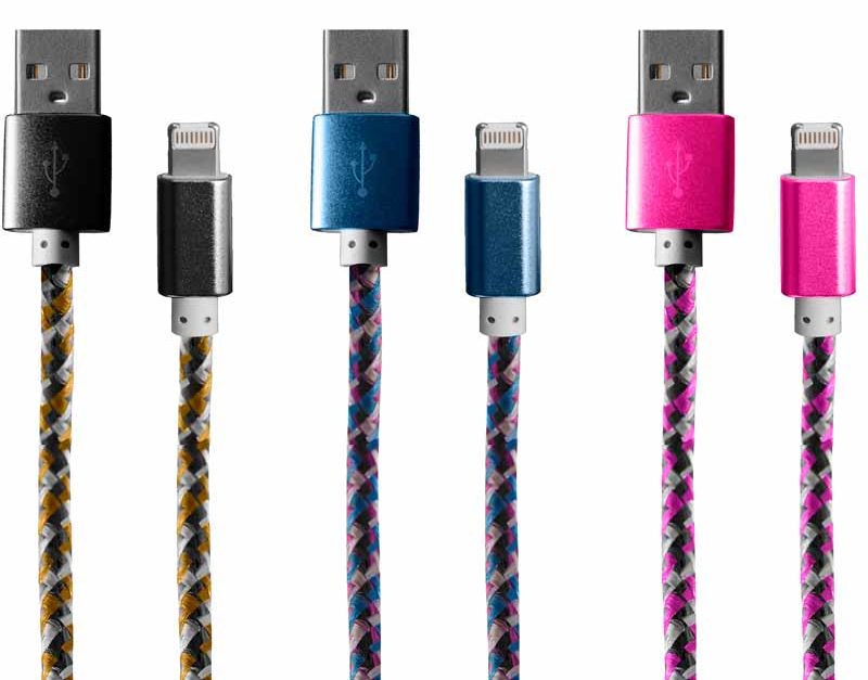 Today only: Bytech multi-color reversible USB cables for $2