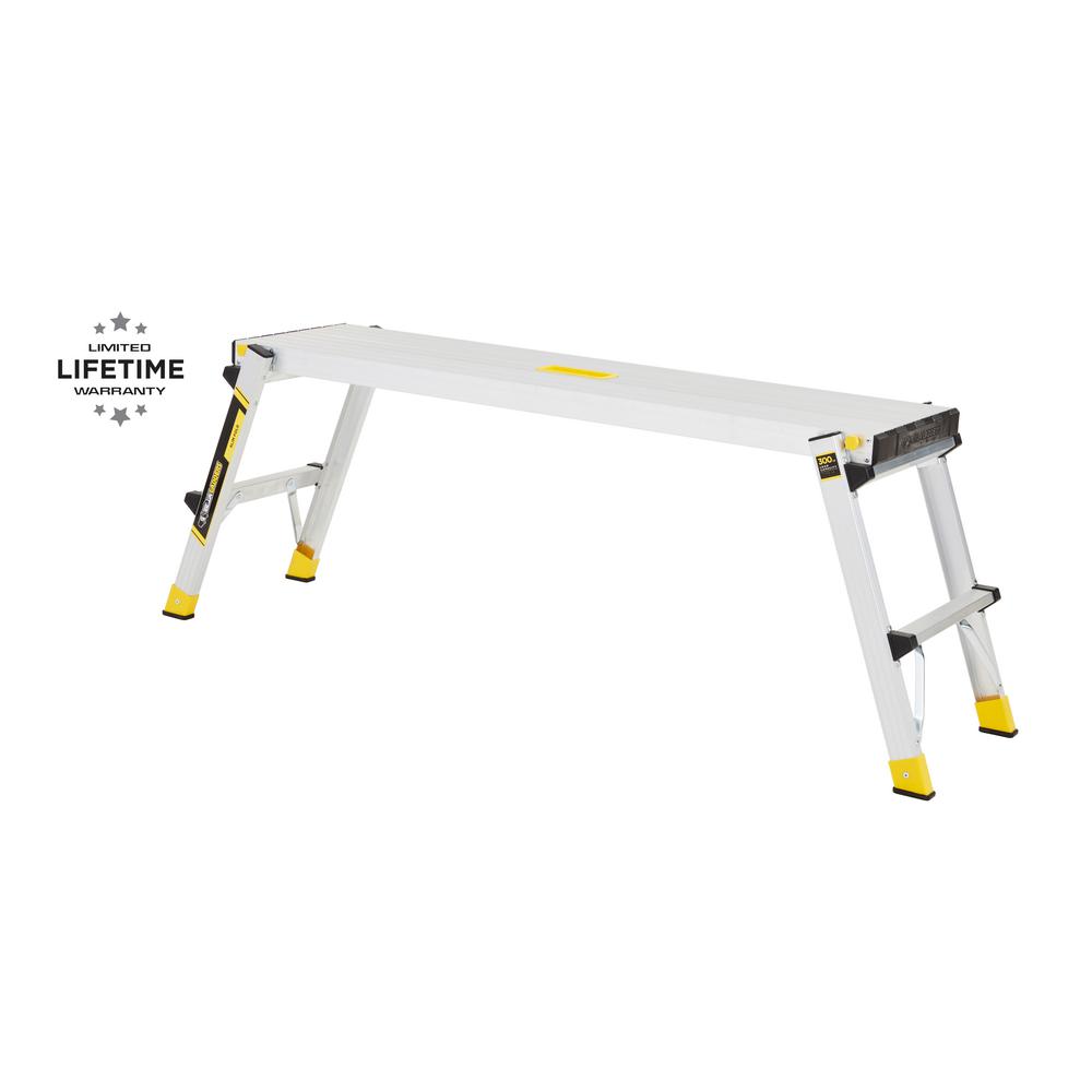 Gorilla Ladders aluminum slim-fold work platform ladder for $24