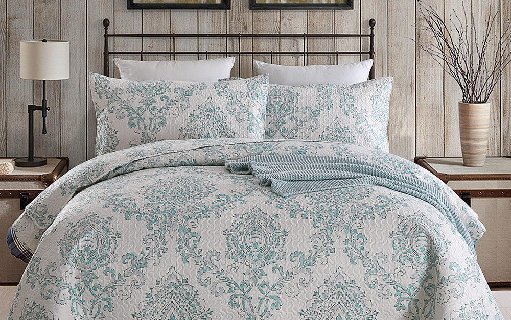 3-piece printed lightweight quilt set with 2 shams from $17