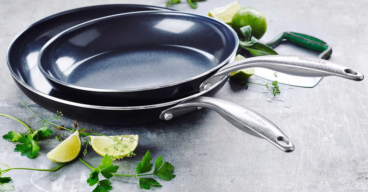 Greenpan Black Diamond 2-piece fry pan set for $35, free shipping