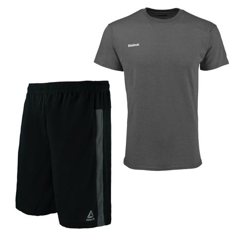 Reebok men’s workout shorts and t-shirt set for $15, free shipping